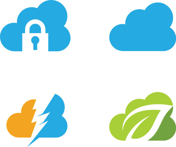 云标志模板图标图片下载