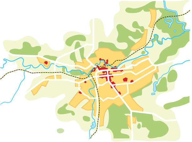 城市地图-导航旅游路线指南图图片下载