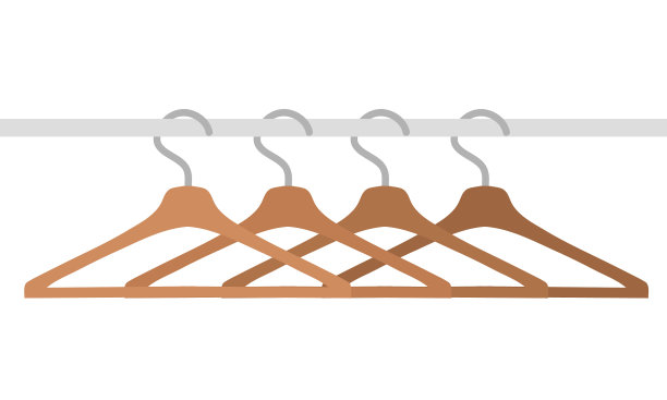 木制衣架被隔离在白色的库存上图片下载