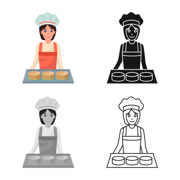 设计桌子和蛋糕标志设置桌子图片下载