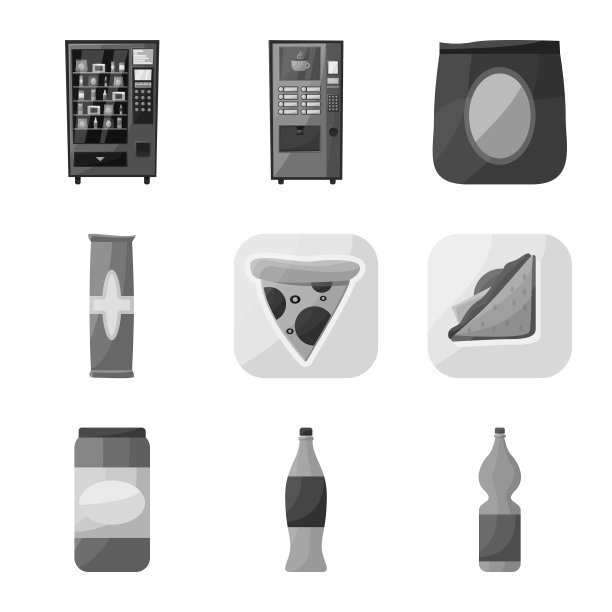 设计酒吧和消费者标识集合图片下载