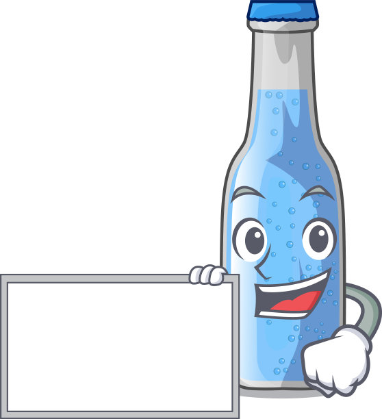 板苏打水和冰块卡通图片下载