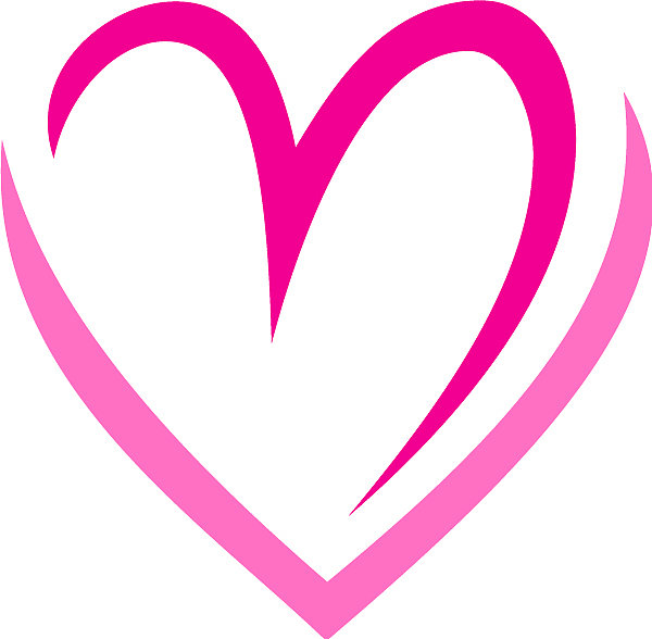 爱心抽象情人节标志图片下载