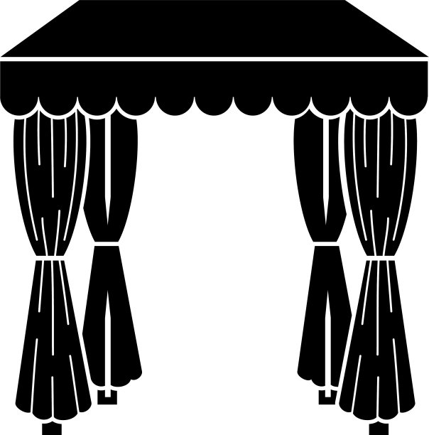 婚礼帐篷图标简约风格图片下载
