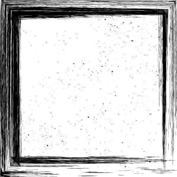 手绘grunge框架方形纹理边界图片下载