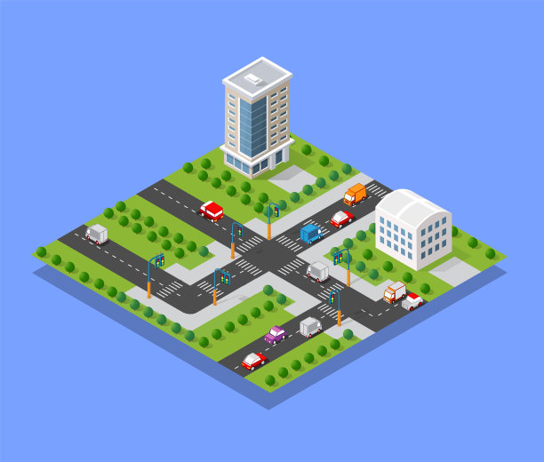 等距三维模块块区部分图片下载