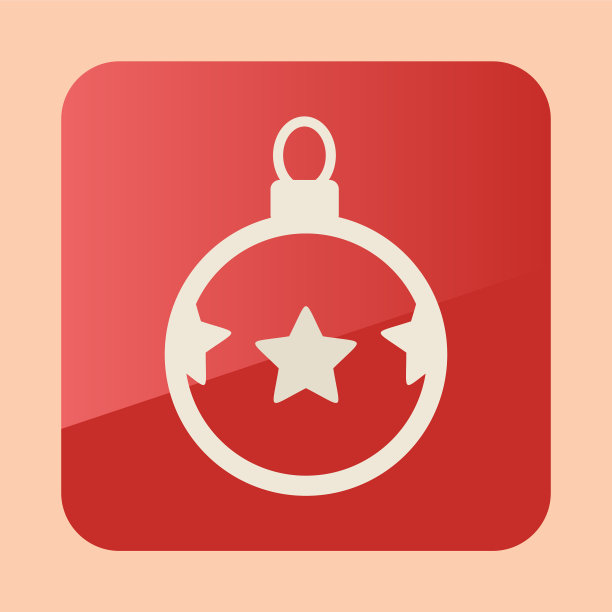 圣诞球平面图标图片下载