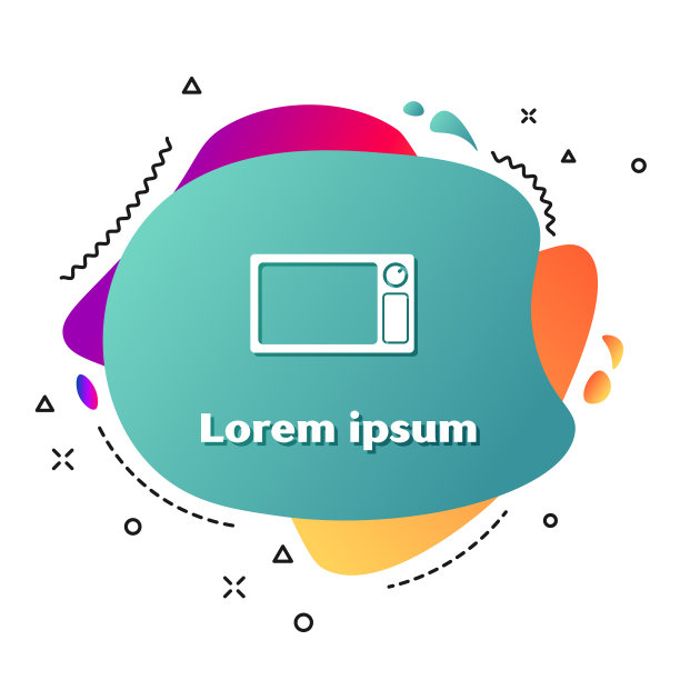 白色微波炉图标孤立在白色图片下载