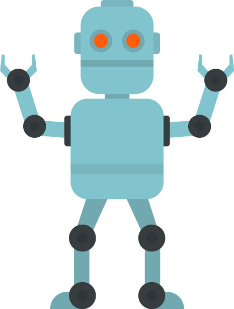 网络机器人图标扁平化风格图片下载