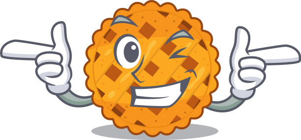 眨眼南瓜派的卡通形状图片下载