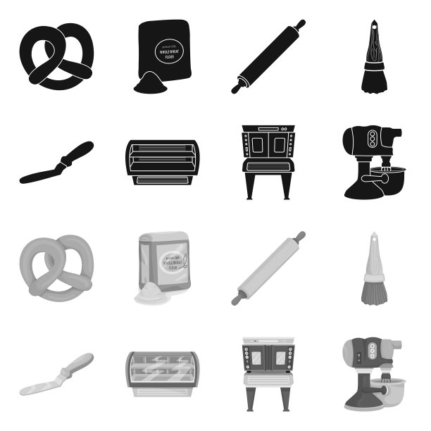 面包店和自然图标图片下载