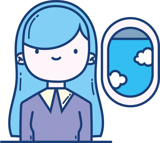 女客运飞机旅行航空运输图片下载
