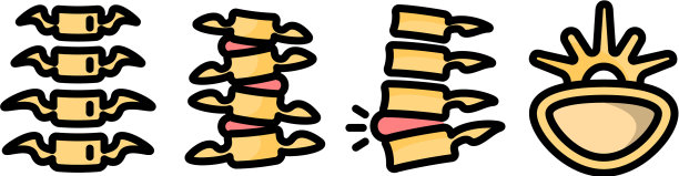 脊柱图标设置轮廓样式图片下载