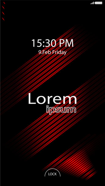 现代锁屏手机应用程序图片下载