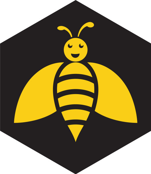 蜜蜂标志模板图标图片下载