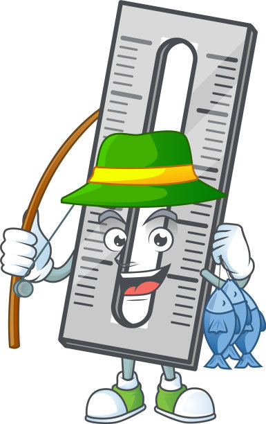 钓鱼图标统治者卡通人物与吉祥物图片下载