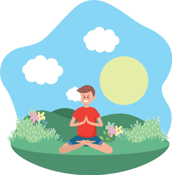 健身男练习瑜伽图片下载