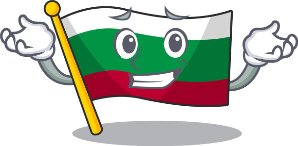 咧着嘴笑的保加利亚人孤立的性格图片下载