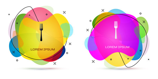 颜色叉图标孤立的白色背景图片下载
