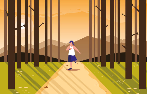 妇女户外运动背景图片下载