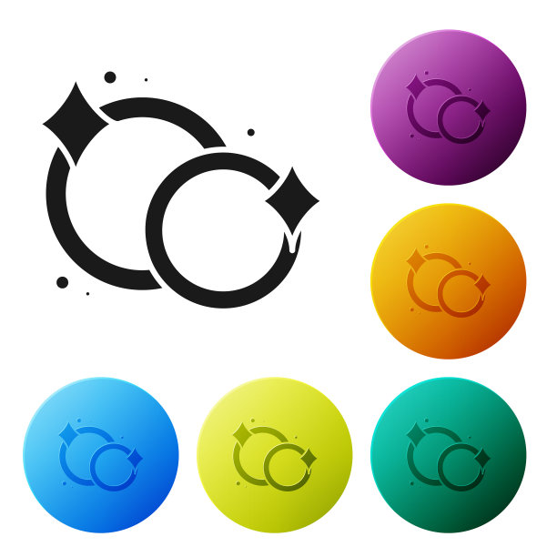 黑色洗碗图标孤立在白色上图片下载