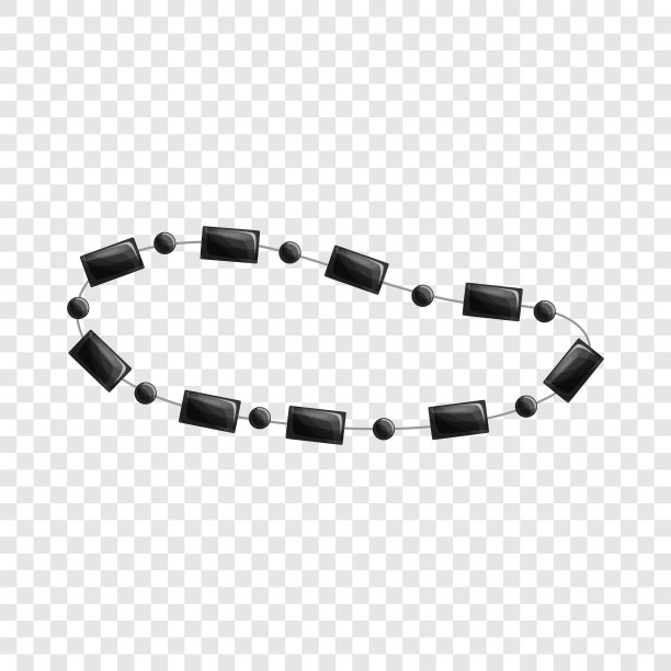 黑色项链图标卡通风格图片下载