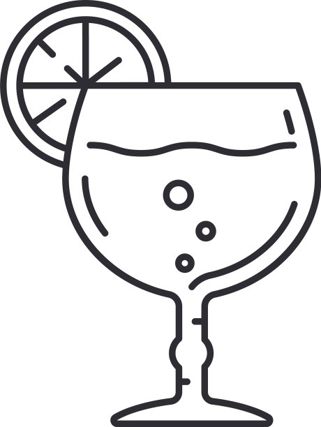 列葡萄酒杯热带鸡尾酒杯toast图标图片下载