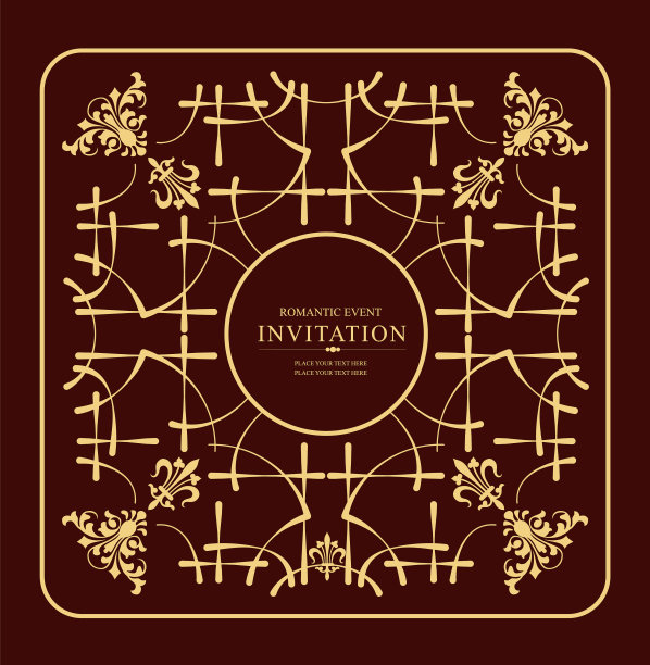 金色的点缀在棕色的底色上可以用作装饰图片下载