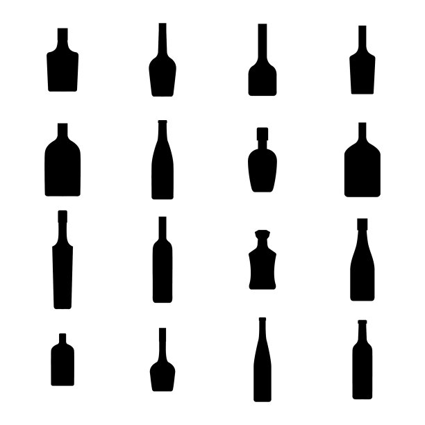 酒精饮料瓶图标合集图片下载