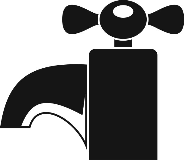 现代水龙头图标简约风格图片下载