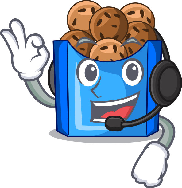 戴着耳机的油炸鹰嘴豆丸子图片下载