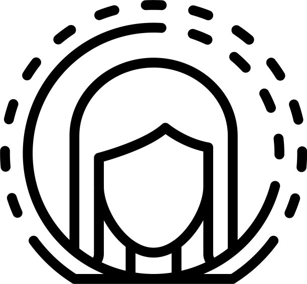 双相女性图标轮廓风格图片下载