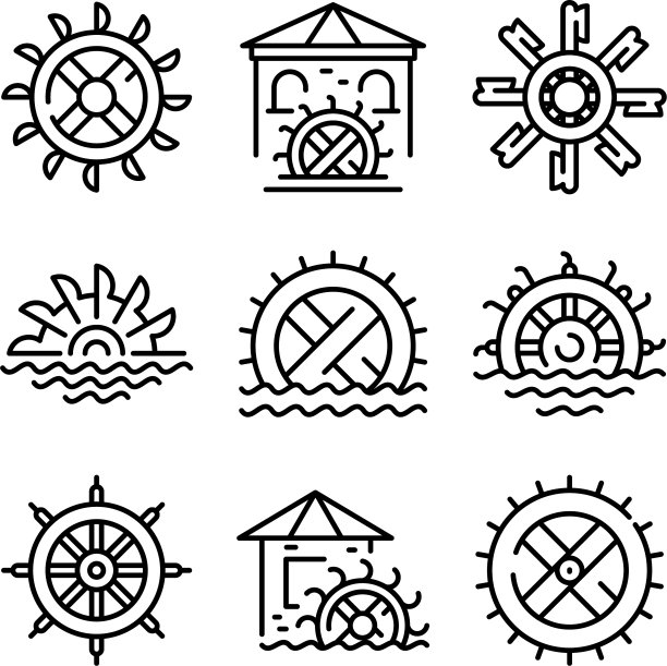 水磨图标设置轮廓风格图片下载