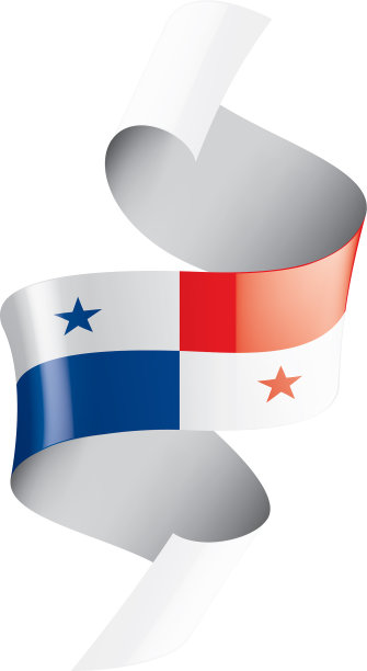 一面白色的巴拿马国旗图片下载