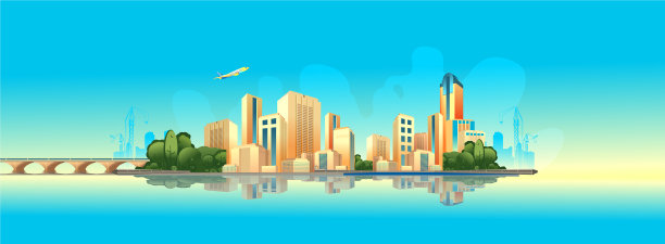 天的城市景观图片下载