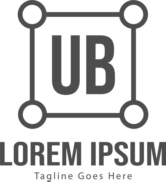 创意现代UB字母标志设计图片下载
