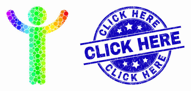 光谱像素举手的人图标和图片下载