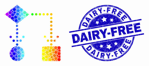 彩虹色像素方框图图标图片下载