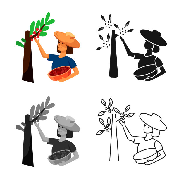 女人和种植园的象征图片下载