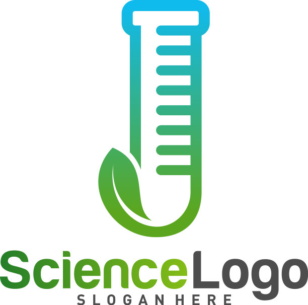 自然实验室标志设计与创意实验室概念图片下载