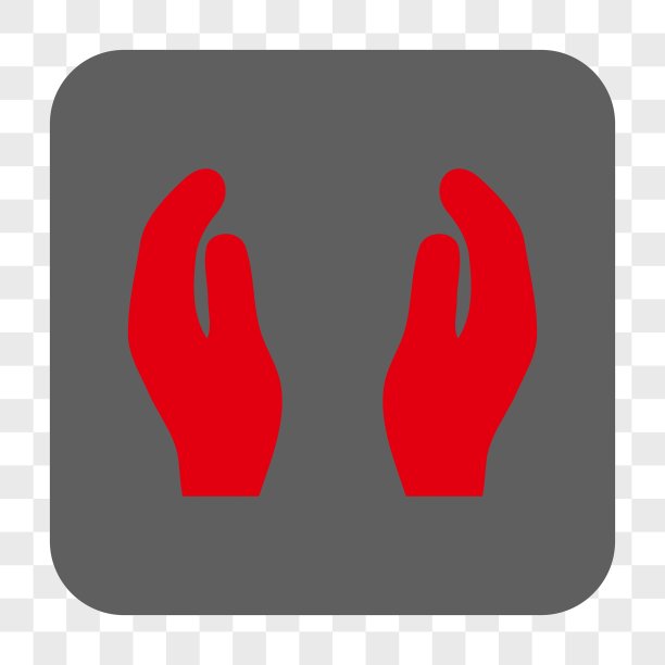 掌声双手圆形方形按钮图片下载