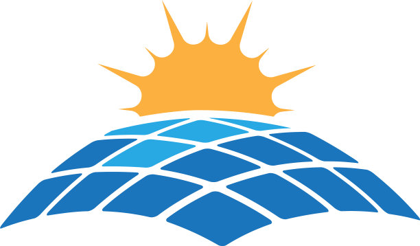 太阳能电池板图标设计模板孤立图片下载