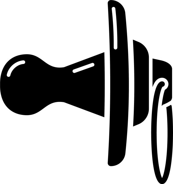 硅胶奶嘴图标简单的风格图片下载