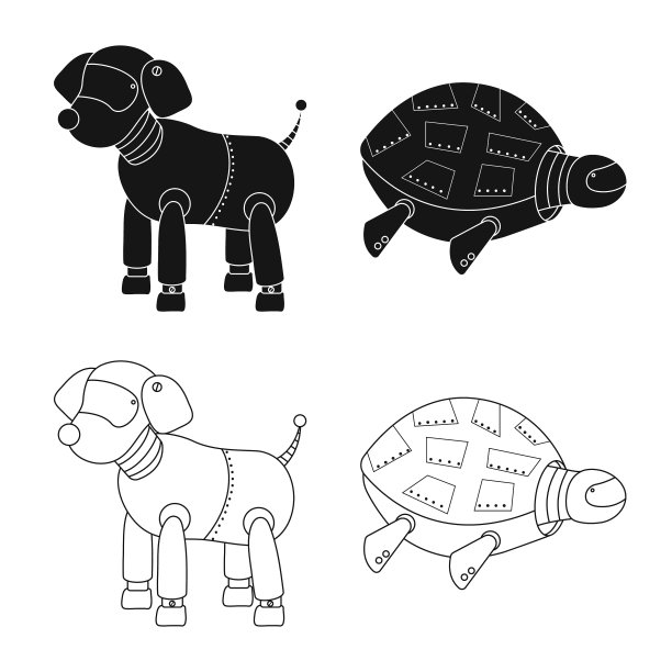 玩具和科学图标集图片下载