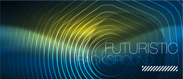 霓虹发光线魔术能量空间蓝光图片下载