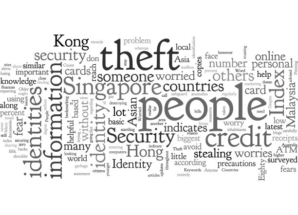 亚洲国家担心身份被盗图片下载