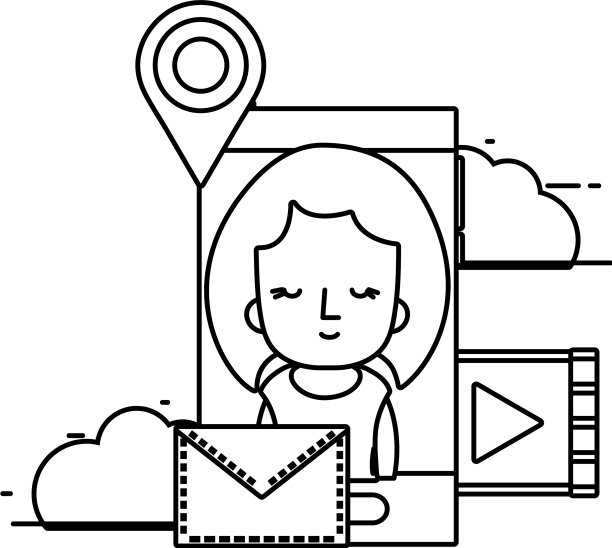 技术的智能手机漫画图片下载