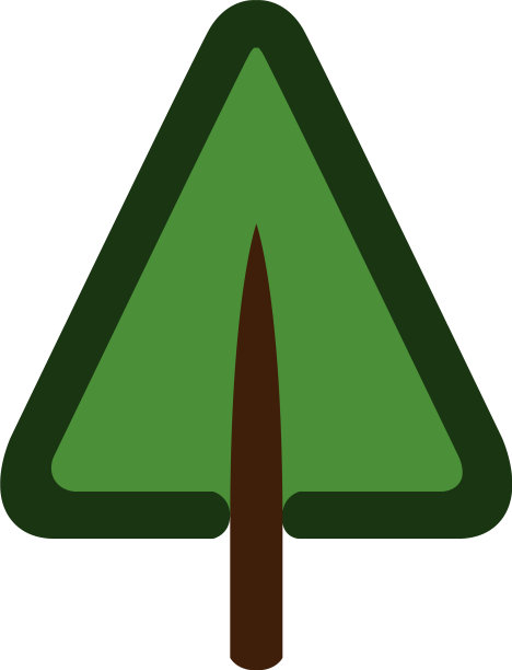 孤立抽象树图标图片下载