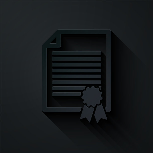 剪纸证书模板图标隔离上图片下载