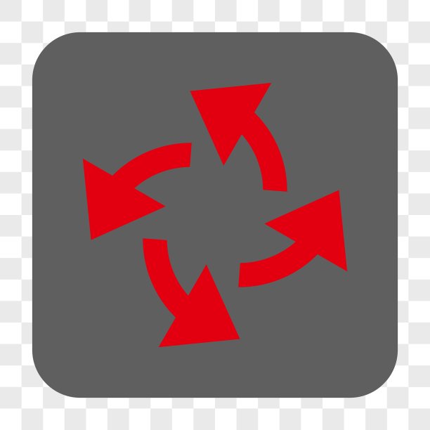 离心箭头圆角正方形按钮图片下载